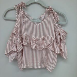 Pink and White AE Top